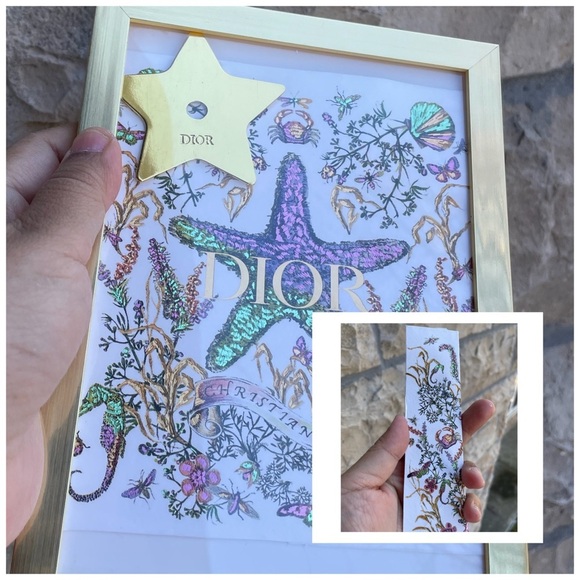 Beautiful framed authentic Dior paper gift bag, star charm & handmade bo… - Picture 2 of 15